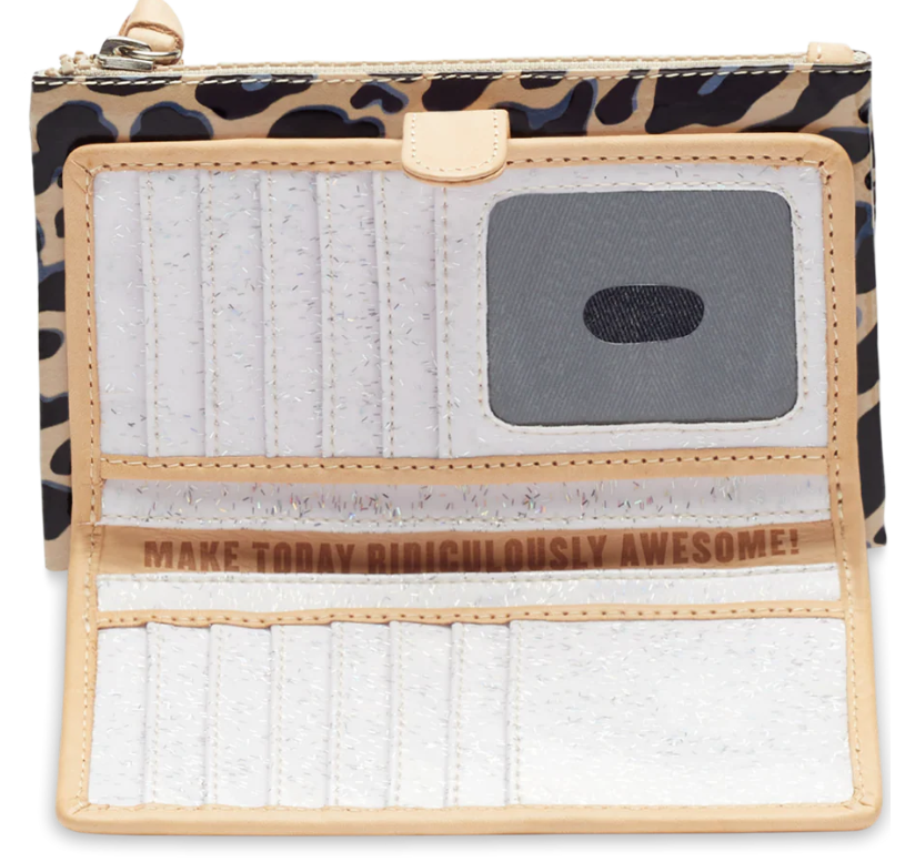 Consuela Blue Jag Slim Wallet