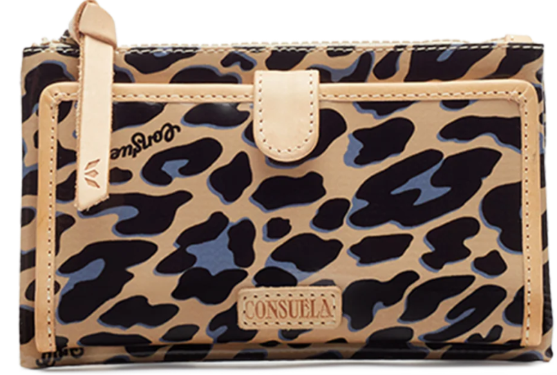 Consuela Blue Jag Slim Wallet