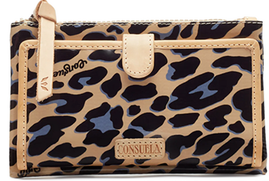 Consuela Blue Jag Slim Wallet