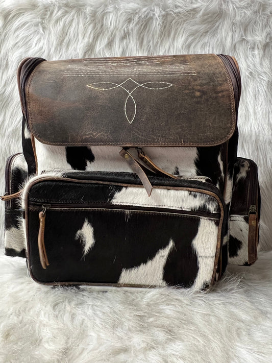 Cowhide Leather Backpack