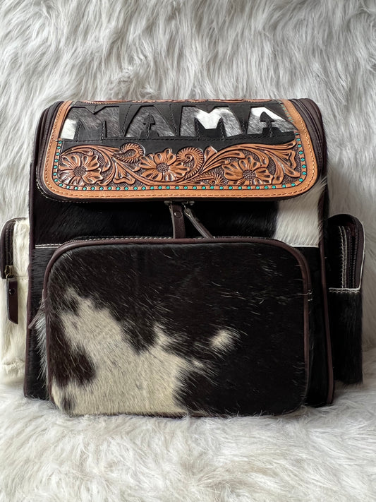 Cowhide Mama Backpack