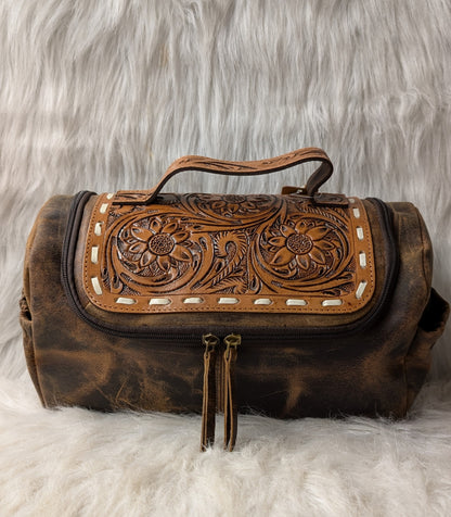 Leather Distressed Shaving Tool Kit