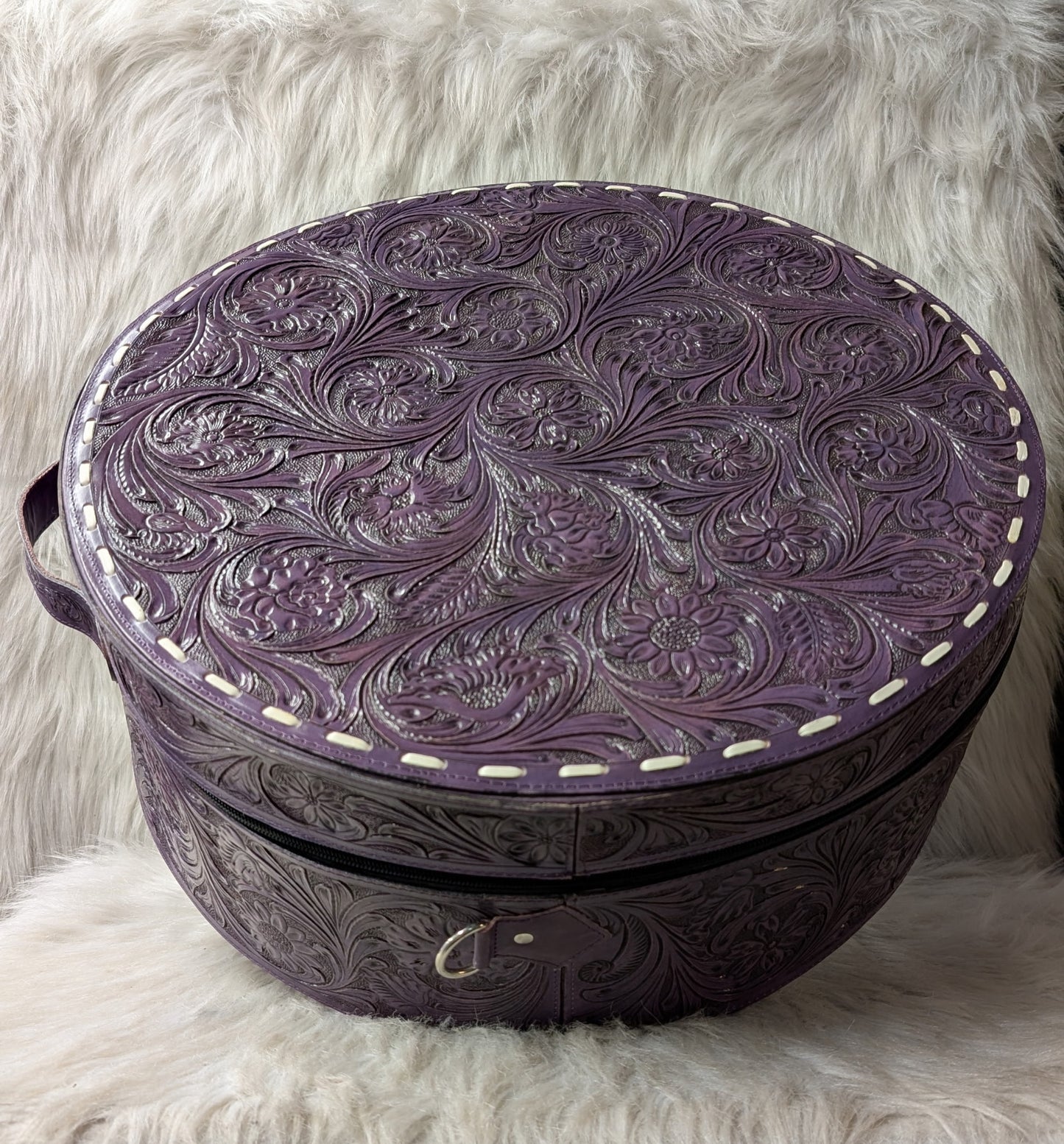 Purple Leather Hat/Rope/Pictures/Other Storage Case